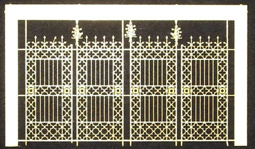 Ferro Train M-136 - Wrought iron palace gate, kit